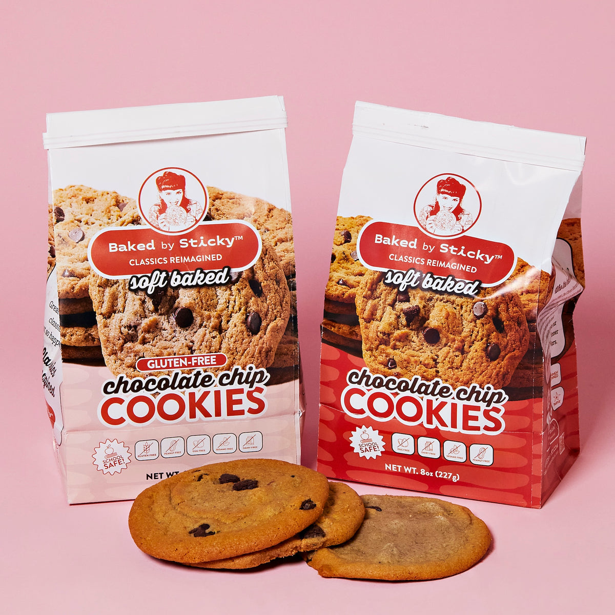 8-Pack Gluten-Free Chocolate Chip Cookie Bag