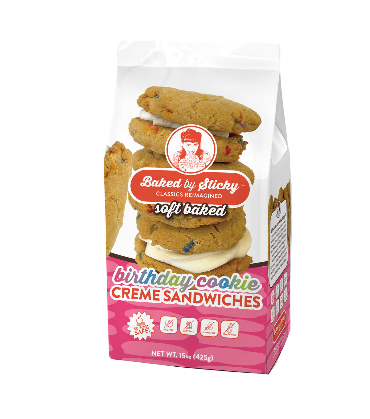 6-Pack Birthday Cookie Creme Sandwiches