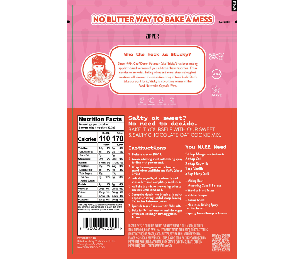 Sweet & Salty Chocolate Chip Cookie Mix